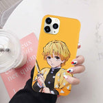 Coque téléphone Demon Slayer iPhone 12 11 Pro XS MAX 7 XR SE20 X 8Plus Kimetsu No Yaiba goodies manga coque