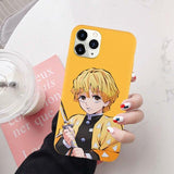 Coque téléphone Demon Slayer iPhone 12 11 Pro XS MAX 7 XR SE20 X 8Plus Kimetsu No Yaiba goodies manga coque