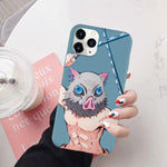 Coque téléphone Demon Slayer iPhone 12 11 Pro XS MAX 7 XR SE20 X 8Plus Kimetsu No Yaiba goodies manga coque
