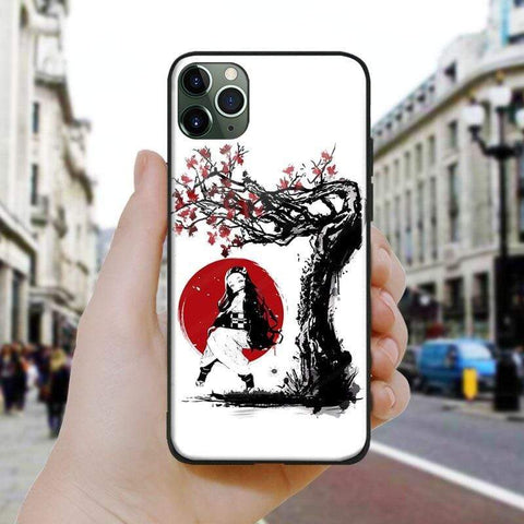 Coque téléphone Demon Slayer Nezuko iPhone SE 6 6s 7 8 Plus X XR XS 11 12 Mini Pro Max goodies