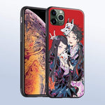 Coque téléphone demon slayer Tanjiro Nezuko iPhone SE 6s 7 8 Plus X XR XS 11 Pro Max Samsung S Note 8 9 10 20 Plus ultra