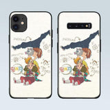 Coque téléphone demon slayer Tanjiro Zenitsu Inosuke iPhone SE 6s 7 8 Plus X XR XS 11 Pro Max Samsung S Note 8 9 10 20 Plus ultra