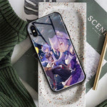 Coque téléphone Ganyu and Keqing Genshin Impact  iPhone SE 6 6s 7 8 Plus X XR XS 11 12 goodies animé manga