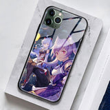 Coque téléphone Ganyu and Keqing Genshin Impact  iPhone SE 6 6s 7 8 Plus X XR XS 11 12 goodies animé manga