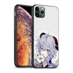 Coque téléphone ganyu genshin impact  iPhone SE 6 6s 7 8 Plus X XR XS 11 12 goodies manga