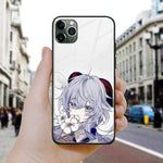 Coque téléphone ganyu genshin impact  iPhone SE 6 6s 7 8 Plus X XR XS 11 12 goodies manga