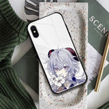 Coque téléphone ganyu genshin impact  iPhone SE 6 6s 7 8 Plus X XR XS 11 12 goodies manga