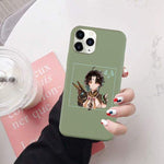 Coque téléphone Genshin Impact iPhone 11 12 Pro Max XR X XS 8 7 6S Plus SE20 goodies manga coque