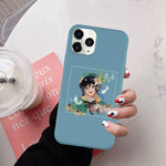Coque téléphone Genshin Impact iPhone 11 12 Pro Max XR X XS 8 7 6S Plus SE20 goodies manga coque