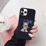 Coque téléphone Genshin Impact iPhone 11 12 Pro Max XR X XS 8 7 6S Plus SE20 goodies manga coque