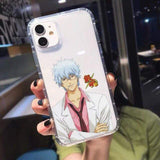 Coque téléphone GINTAMA  IPhone 12 Pro Max Mini 11 X XS XR 7 8 Plus