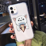 Coque téléphone GINTAMA  IPhone 12 Pro Max Mini 11 X XS XR 7 8 Plus