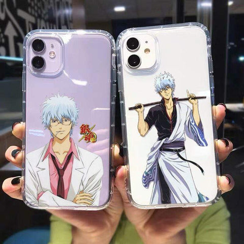 Coque téléphone GINTAMA  IPhone 12 Pro Max Mini 11 X XS XR 7 8 Plus