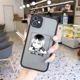 Coque téléphone Haikyuu  iPhone 11 12 Pro XS MAX XR X SE20 7 8 6 Plus Cartoon Oya Volleyball goodies manga coque