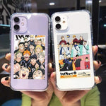 Coque téléphone Haikyuu iPhone 12 Pro MAX 11 XS XR X SE20 7 8 6Plus Cute Oya Volleyball goodies manga coque