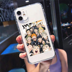 Coque téléphone Haikyuu iPhone 12 Pro MAX 11 XS XR X SE20 7 8 6Plus Cute Oya Volleyball goodies manga coque