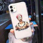Coque téléphone Jujutsu Kaisen Gojo Satoru  iPhone 11 12 Pro MAX XR X XS SE2020 7 8 6 Plus Japan Anime Soft TPU Cover Clear Fundas