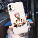 Coque téléphone Jujutsu Kaisen Gojo Satoru  iPhone 11 12 Pro MAX XR X XS SE2020 7 8 6 Plus Japan Anime Soft TPU Cover Clear Fundas