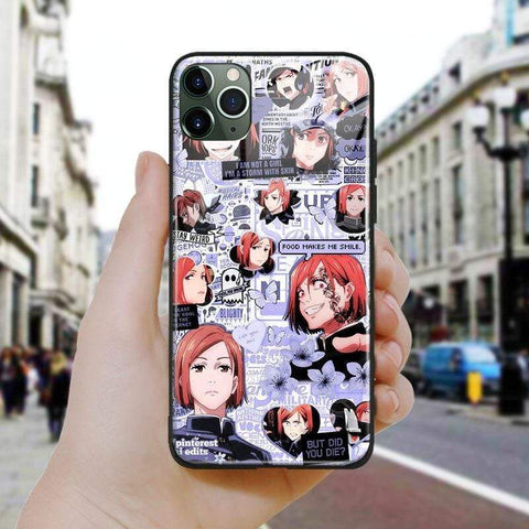 Coque téléphone jujutsu kaisen nobara kugisaki iPhone SE 6 6s 7 8 Plus X XR XS 11 12 goodies