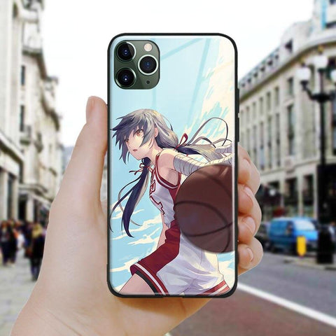 Coque téléphone kanbaru suruga basketball girl  iPhone SE 6 6s 7 8 Plus X XR XS 11 12 goodies animé