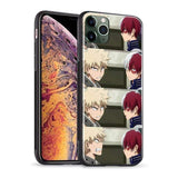 Coque téléphone katsuki bakugou shoto todoroki boku no hero academia iPhone SE 6 6s 7 8 Plus X XR XS 11 12 Mini Pro Max
