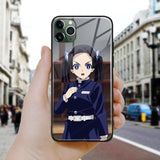 Coque téléphone kimetsu no yaiba Aoi Kanzaki  iPhone SE 6 6s 7 8 Plus X XR XS 11 12 Mini Pro Max goodies demon slayer