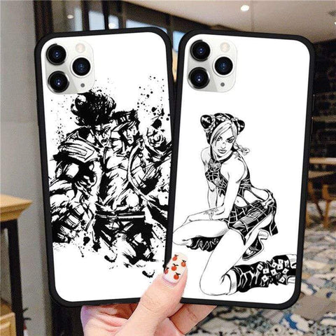 Coque téléphone Kujo Jotaro JoJo's BizarreIPhone SE 2020 6s 7 8 X Xr Xs 11 Pro Max Xs Max