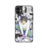 Coque téléphone L Lawliet death note anime pour iPhone SE 6s 7 8 Plus X XR XS 11 Pro Max Samsung S Note 10 20 Plus ultra