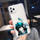Coque téléphone My Hero Academia 3 Deku Bakugou  iPhone XR 12 Pro Max 11 X XS MAX SE 20 7 8 6 goodies manga coque