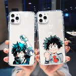 Coque téléphone My Hero Academia 3 Deku Bakugou  iPhone XR 12 Pro Max 11 X XS MAX SE 20 7 8 6 goodies manga coque