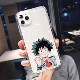 Coque téléphone My Hero Academia 3 Deku Bakugou  iPhone XR 12 Pro Max 11 X XS MAX SE 20 7 8 6 goodies manga coque