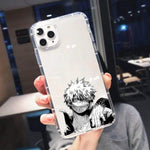 Coque téléphone My Hero Academia 3 Deku Bakugou  iPhone XR 12 Pro Max 11 X XS MAX SE 20 7 8 6 goodies manga coque