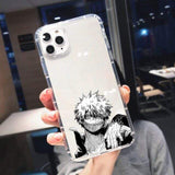 Coque téléphone My Hero Academia 3 Deku Bakugou  iPhone XR 12 Pro Max 11 X XS MAX SE 20 7 8 6 goodies manga coque