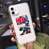 Coque téléphone my hero academia iPhone 11 12 Pro 8 7Plus XS MAX SE2 XR goodies manga