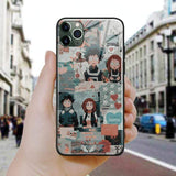 Coque téléphone my hero academia iPhone SE 6 6s 7 8 Plus X XR XS 11 12 Mini Pro Max
