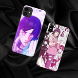 Coque téléphone naruto Hinata Hyuga Shippuden iPhone 6 6s 7 8 Plus X XR XS 11 goodies