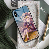 Coque téléphone Qiqi Genshin Impact  iPhone SE 6 6s 7 8 Plus X XR XS 11 12 Mini Pro Max