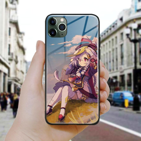 Coque téléphone Qiqi Genshin Impact  iPhone SE 6 6s 7 8 Plus X XR XS 11 12 Mini Pro Max