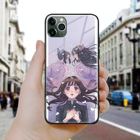 Coque téléphone Shinobu Kimetsu no Yaiba iPhone SE 6 6s 7 8 Plus X XR XS 11 12 goodies