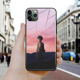Coque téléphone SNK Attack on Titan Eren Jaeger  iPhone SE 6 6s 7 8 Plus X XR XS 11 12 Mini Pro Max