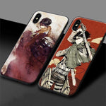 Coque téléphone snk Levi Rival Ackerman Attack on TitaniPhone 6 6s 7 8 Plus X XR XS 11 Pro goodies attack on titan