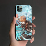 Coque téléphone tartaglia genshin impact  iPhone SE 6 6s 7 8 Plus X XR XS 11 12 Mini Pro Max