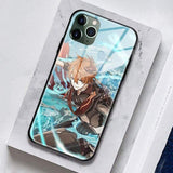 Coque téléphone tartaglia genshin impact  iPhone SE 6 6s 7 8 Plus X XR XS 11 12 Mini Pro Max