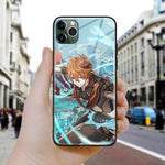 Coque téléphone tartaglia genshin impact  iPhone SE 6 6s 7 8 Plus X XR XS 11 12 Mini Pro Max