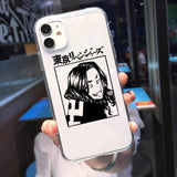 Coque téléphone Tokyo Revengers Manjiro Sano iPhone 11 Pro MAX 12 XS XR 7 SE 20 X 8 6 Plus goodies manga coque