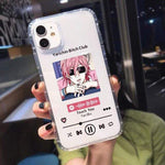 Coque téléphone Yarichin B Club  iPhone 11 12 Pro MAX XR X XS SE 20 7 8 6s goodies manga coque