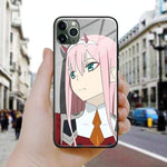 Coque téléphone zero two darling in the franxx  iPhone SE 6 6s 7 8 Plus X XR XS 11 12 goodies