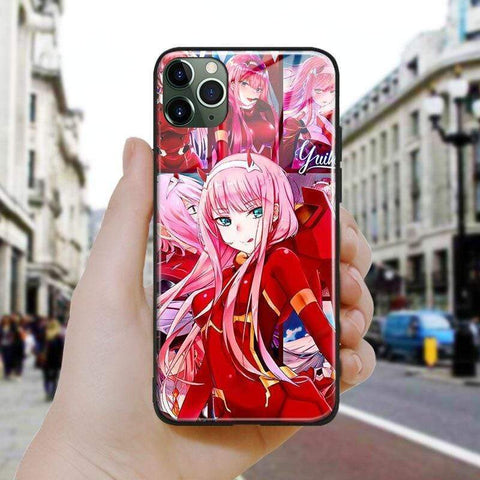 Coque téléphone zero two iPhone SE 6 6s 7 8 Plus X XR XS 11 12 goodies darling the franxx