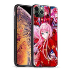 Coque téléphone zero two iPhone SE 6 6s 7 8 Plus X XR XS 11 12 goodies darling the franxx