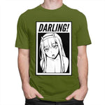 Darling In The Franxx t-shirt manches courtes 100% coton décontracté mode cosplay